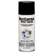 ColorPlace Rust Control Spray Enamel, Gloss Black, 11 Oz.