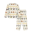 thumbnail image 2 of Uemuo Funny Chicken Pattern Womens Pajama Sets,PJ Set for Women,Pajamas for Women Logo,Long Sleeve Pajama Set for Women,Soft Long Sleeve Top With Pants-XX-Large, 2 of 9