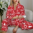 thumbnail image 6 of Naloa Christmas Hohoho Pajamas for Women Set, Womens Pajama Sets, Lounge Sets for Women, 2pjs for Women-XX-Large, 6 of 7