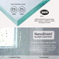thumbnail image 3 of Seawin 57-60 in. W x 72 in. H Flex X Duo Pivot Frameless Shower Door 3/8 in. (10 mm) Thick Clear Tempered Glass with NanoShield Glass Coating (Brushed Nickel), 3 of 9