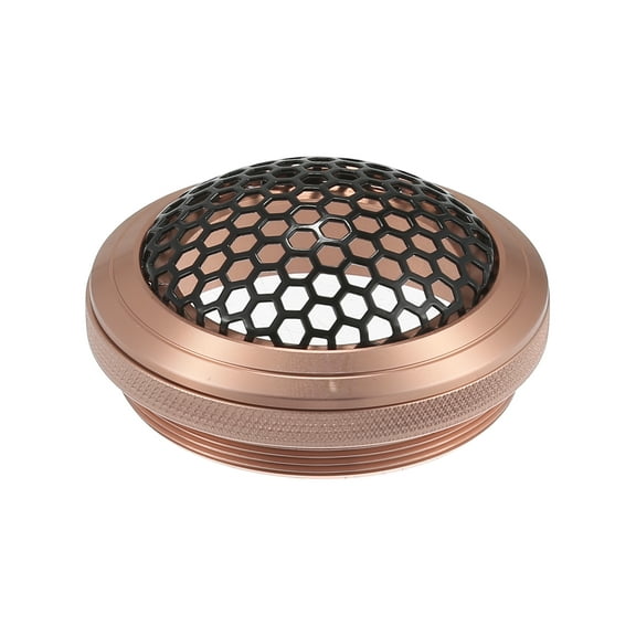 Unique Bargains 1 Pcs 1.5" Car Speaker Grills Cover Mesh Audio Subwoofer Protector Rose Gold Tone Black