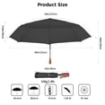 thumbnail image 3 of 55 Inch Automatic Open Golf Umbrella, Oversize Windproof Waterproof Large Double Canopy Vented 10 Ribs Folding Travel Umbrella, UPF 50+ UV Protection Sun Compact Umbrellas for Women Men, 3 of 9