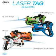 GPX Laser Tag Set of 4 Blasters and 4 Vests