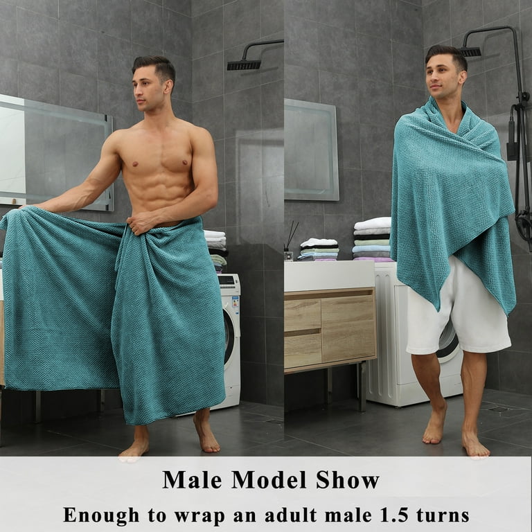 Green Essen 4 Pack Jumbo Bath Towels 35 x 70