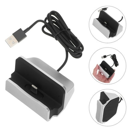 Milisten Mobile Charging Stand USB C Stand Black 1Set