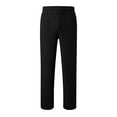 thumbnail image 6 of BRDFRL Women's 2024 Fall Fleece Lined Winter Sweatpants Open Bottom Lounge Pants Athletic Joggers for Teen Girls Black M, 6 of 7
