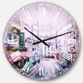 thumbnail image 1 of DesignArt Paris Illustration Large Wall Clock, 1 of 2