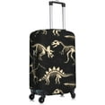 thumbnail image 3 of Spandex Travel Luggage Cover,Double-Sided Printed Dinosaur Elastic Washable Stretch Suitcase Protector Anti-Scratch Suitcase Cover Fits 18-32 Inch Luggage For Kid And Adult,M (For 22-24 Inch Luggage), 3 of 6