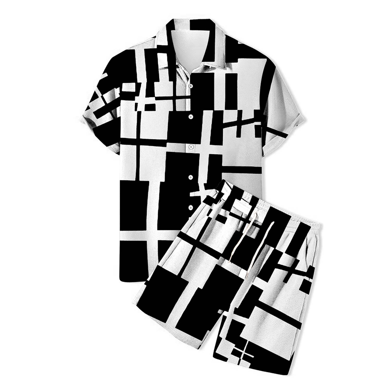 Summer Savings Clearance! Edvintorg 2 Piece Sets Men Outfit
