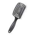 thumbnail image 2 of Cepillo para el cabello Fernando con ventilación desenredante suave profesional negro, 2 of 8