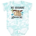 thumbnail image 3 of Inktastic My Grammy Loves Me with Sloth and Hearts Boys or Girls Baby Bodysuit, 3 of 5