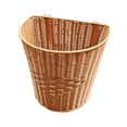 thumbnail image 1 of Cesta de mochila de ratán sintético multiusos para granja, jardín, fin de semana, tejida a mano, con correas para los hombros, ligera, 1 of 9