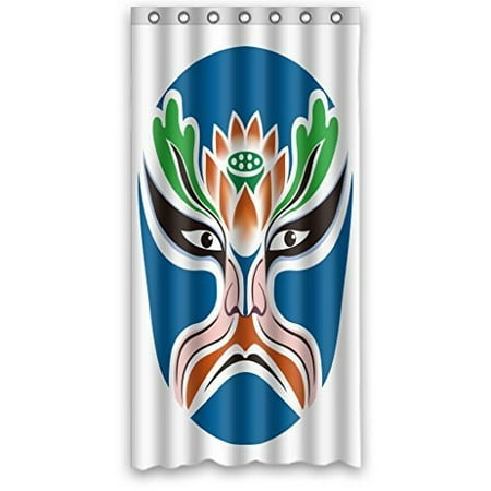 Ganma Anime Facial Makeup In Beijing Opera Shower Curtain Polyester Fabric Bathroom Shower Curtain 36x72 (Best Space Opera Anime)
