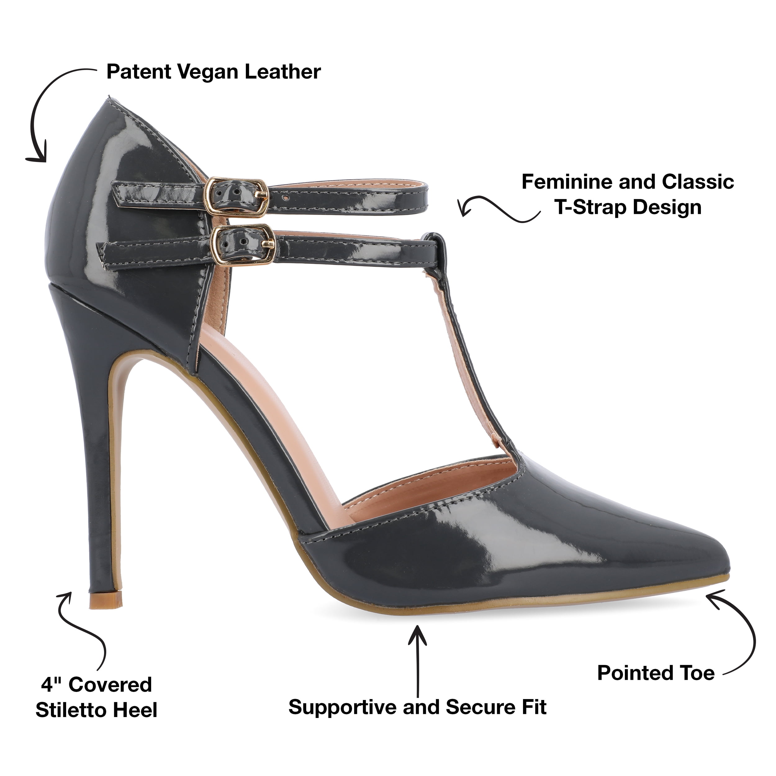 Journee Womens Tru Pointed Toe High Stiletto Pumps, Widths Available