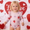 thumbnail image 2 of MEZZALL Strawberry Print Long Sleeve Bodysuit Baby Girl Romper Soft One-Piece O-Neck Infant Birthday Back To School Onesie, 2 of 8