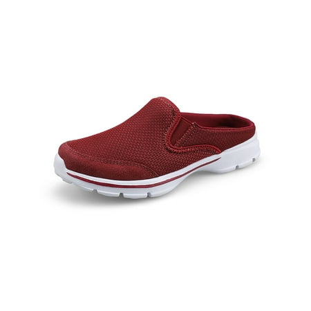 

Zodanni Women s Casual Flat Shoes Slip-on Backless Closed Toe Walking Mule Slippers US 4.5-14