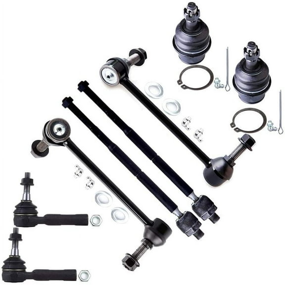 CCIYU Inner Tie Rod Ends Lower Ball Joint Outer Tie Rod Ends Front Sway Bar Links Rwd Front Sway Bar Links Rwd Compatible fit for 08-10 for Dodge Challenger 06-10 for Dodge Charger 8pcs Suspension Kit