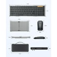thumbnail image 2 of ProtoArc Foldable Keyboard and Mouse, XKM01 True Full-Size Folding Wireless Keyboard Mouse Combo for Business Travel, a Portable, 2 of 9