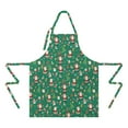 thumbnail image 2 of Green Christmas Santa and Icon Apron-Garden Aprons for Women with Pockets-Cotton Linen Waterproof Kitchen Cooking Gardening Aprons Adjustable for Kitchen,Cooking,BBQ and Salon 32"x27", 2 of 7