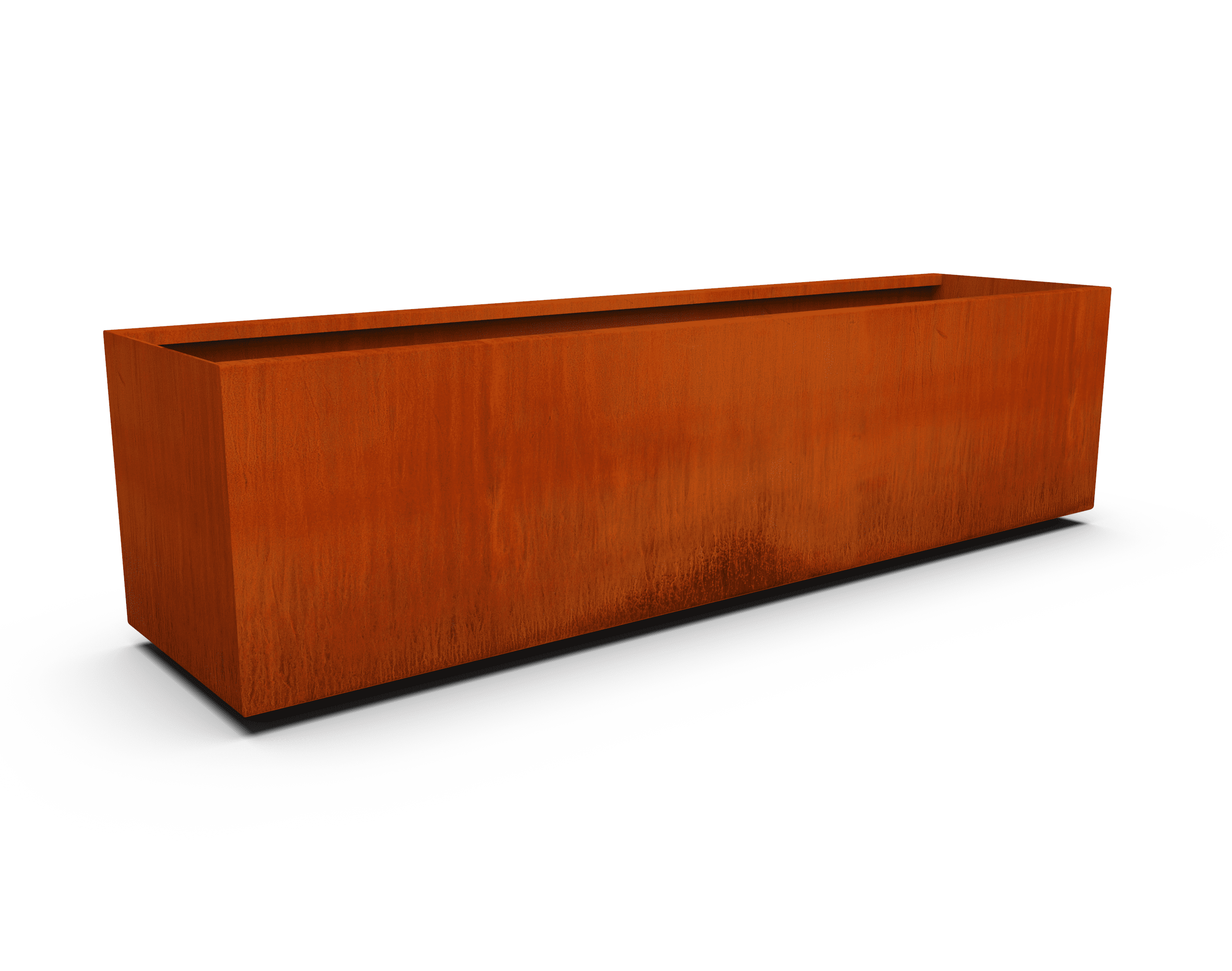 PLANTERCRAFT Corten Steel metal planter box, Rectangular sizes, Modern garden steel planters For