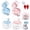 pink+blue, variant on All-In-One Retainer Storage Case, 3-In-1 Retainer Case with Mirror & Cleaning Brush, Retainer Cleaner Case, Denture Cleaning Case, Leak-Proof Seal, Compact Portable