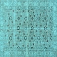 thumbnail image 1 of Ahgly Company Indoor Square Persian Light Blue Traditional Area Rugs, 3' Square, 1 of 4