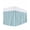 Blue, variant on Aqua Striped Wrap Around Bed Skirts for Queen Bed 16" Drop, Bed Skirt with Adjustable Elastic Belt Dust Ruffle Bed Valance for Bedroom Hotel Luxury Modern Farmhouse Blue White Stripes Bed Frame Cover