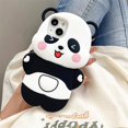 thumbnail image 2 of Funda KeQili para iPhone 12 de 6.1 pulgadas con bonitos dibujos animados de panda con ojos negros, 2 of 9