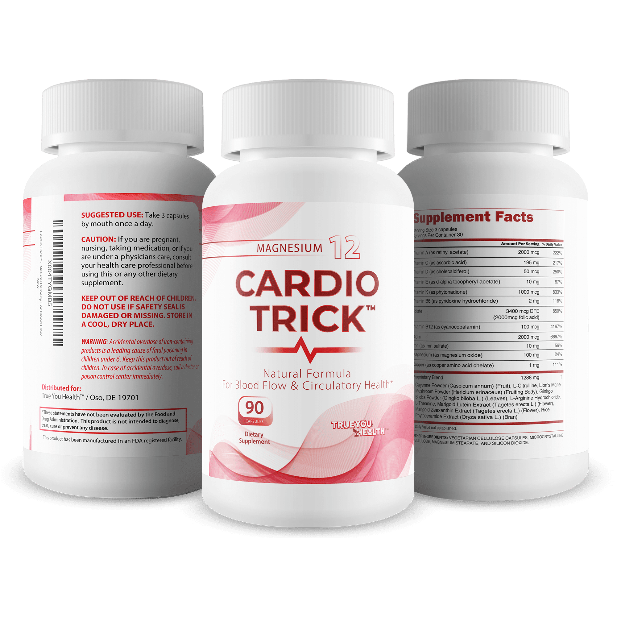 Cardio Trick - Japanese Cucumber Trick for Max Blood Flow Cardio Care & Healthy Pressure - Healthy Blood Flow Cardio Plus High Pressure Pills - Advanced Blood Flow Care Pressure Supplement