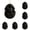 Black*5, variant on Gnoradne 2D Dragon Egg Christmas Decoration Pendant,Cute Dragon Egg 2D Acrylic Hanging Decoration,Whimsical Dragon Egg Xmas Decoration for Xmas Tree Home Holiday Party Decor,Black