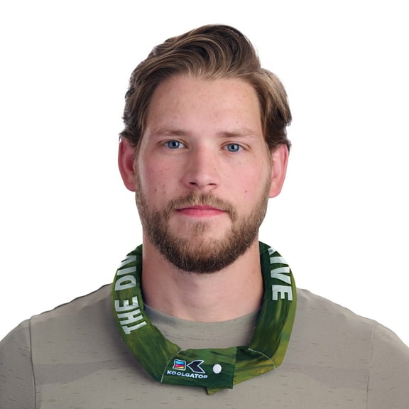 KOOLGATOR Cooling Neck Wrap for Neck, Face & Shoulders - for Women, Men & Kids (One Size, Golf Divot Drive Design, 1)