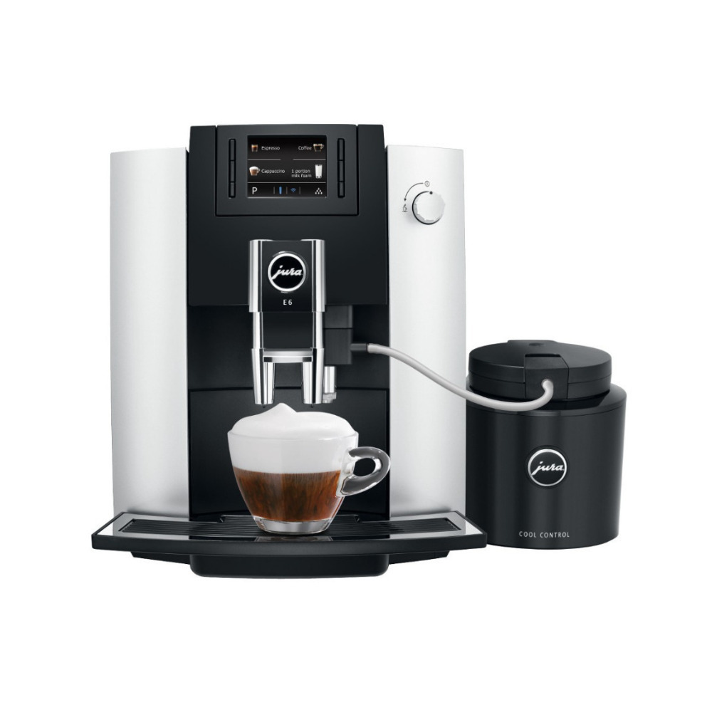 Jura E6 Automatic Coffee Center (Platinum) with Smart Filter