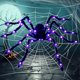 thumbnail image 3 of Lámpara LED violeta Joyin para exteriores, diseño de araña para Halloween, 1,5 m, 3 of 9