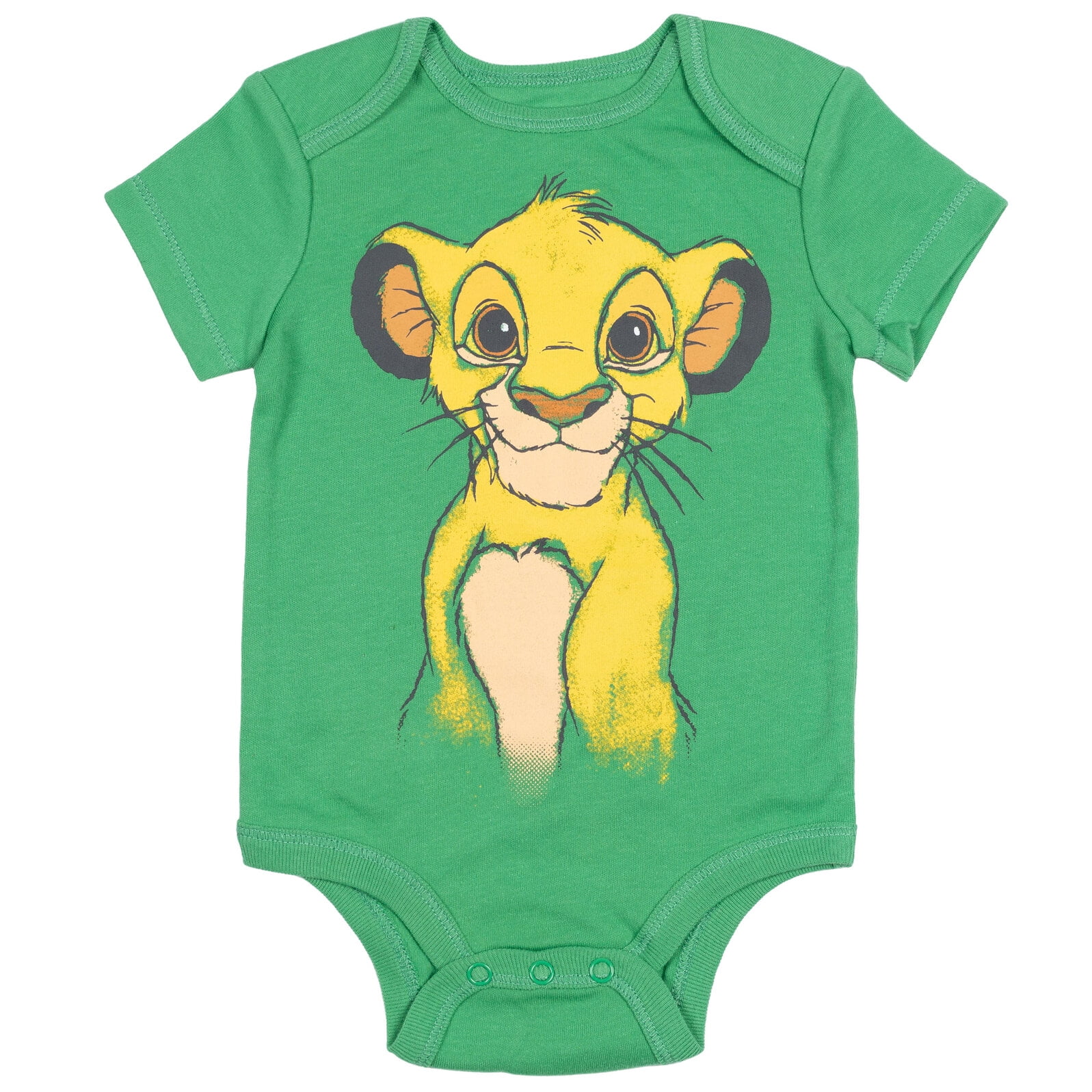 Disney Classics Baby Boy or Girl 5-Pack One Piece Bodysuits Orange Yellow Grey