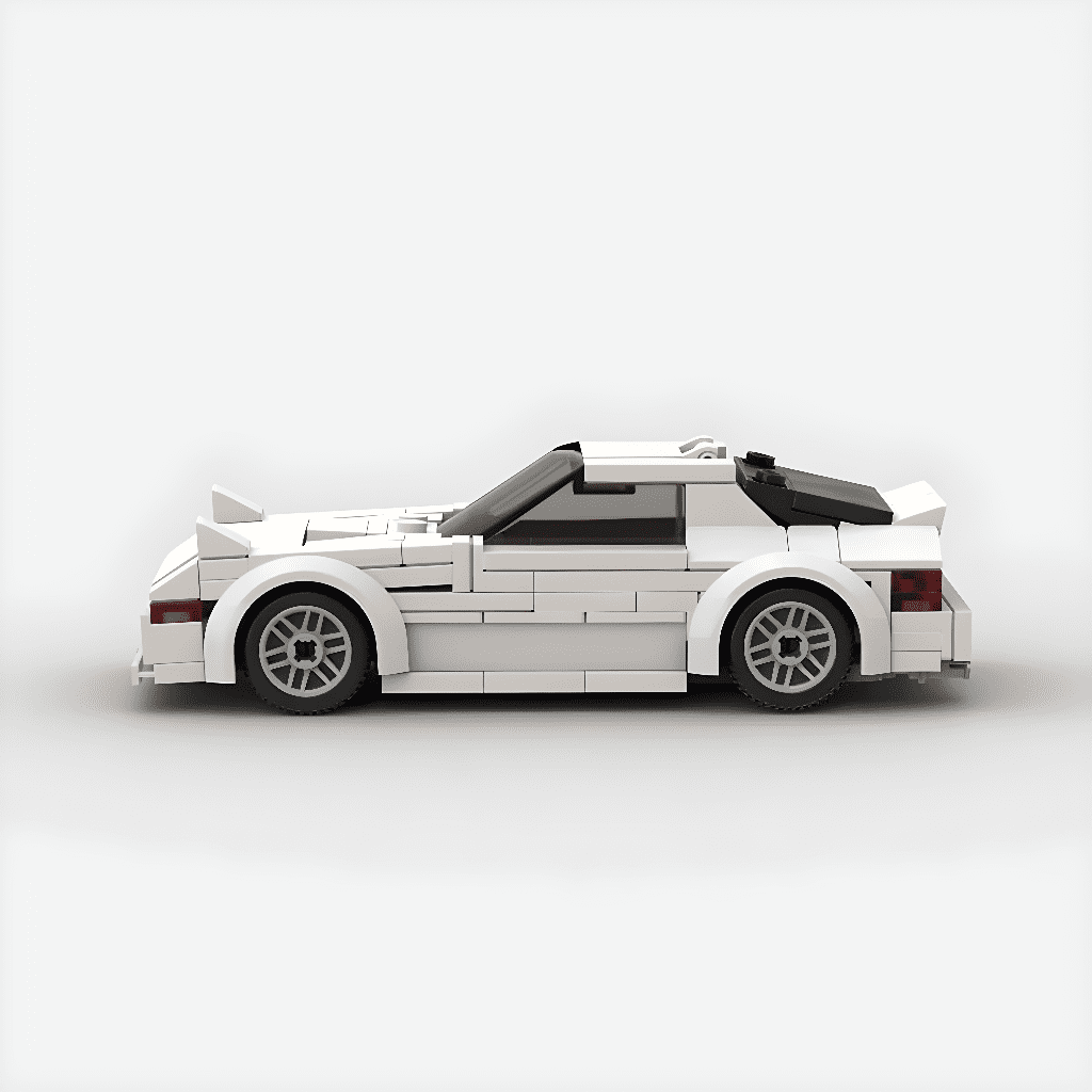 BRICK Mazda RX7 White, Speed Champions Fast 2 Furious Race