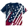 thumbnail image 4 of Pimfylm July 4th Shirts for Men Big and Tall Freedom Washed USA Flag Patriotic T-Shirts Mens Shirts(Blue,3XL), 4 of 5