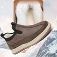 thumbnail image 5 of YLYL Men Winter Warm Snow Boots Slip on Round Toe Comfort Non Slip Casual Walking Shoes, 5 of 9