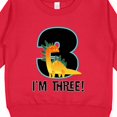 thumbnail image 3 of Inktastic 3rd Birthday Dinosaur Party Toddler Sweatshirt, 3 of 4