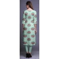 thumbnail image 4 of Bimba 3/4 Sleeve Straight Tunic Tops Printed Kurta Summer Wear For Women, 4 of 6