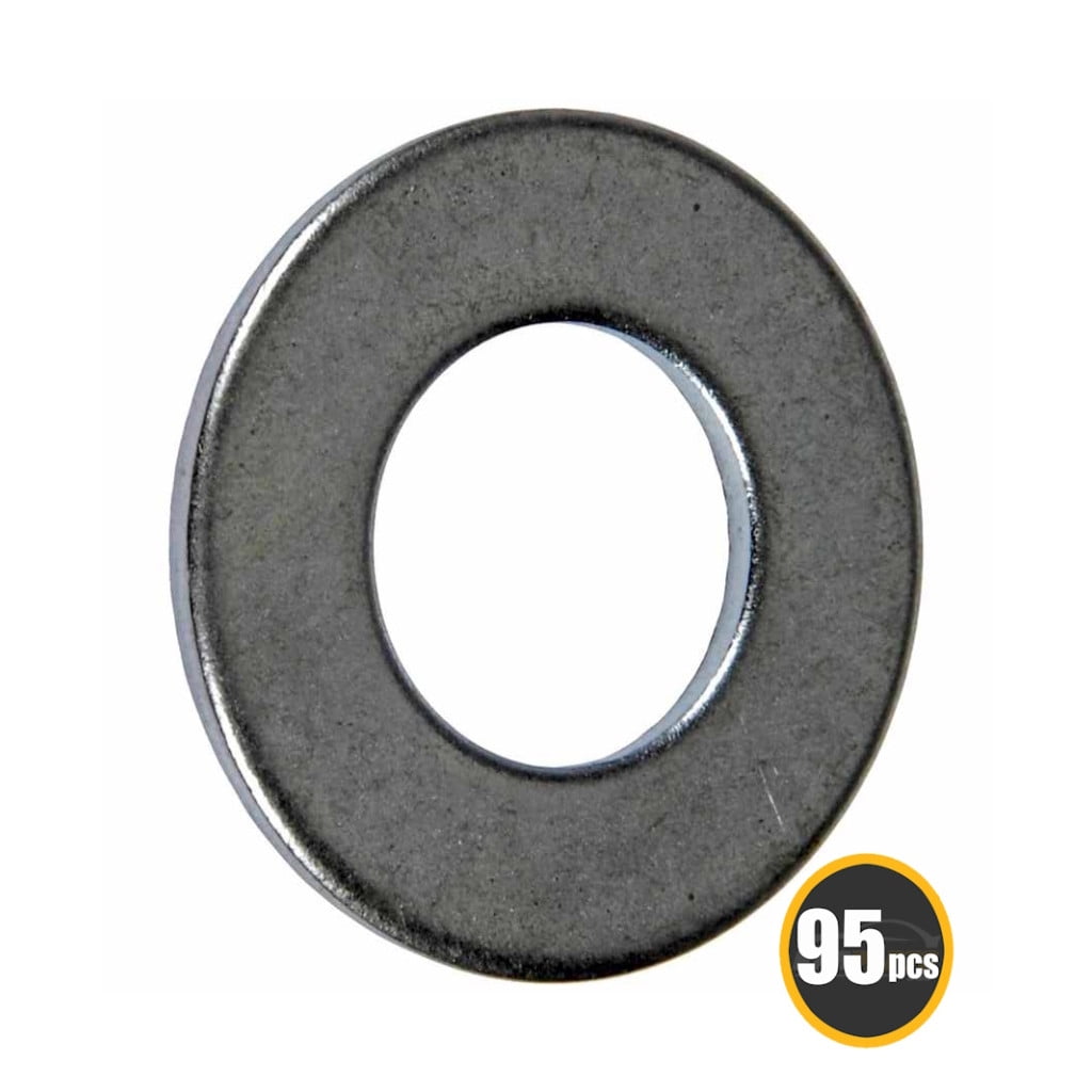 KarParts360 Multi-Purpose Washers | Natural Color | Zinc-Plated Finish | Flat Type | Steel