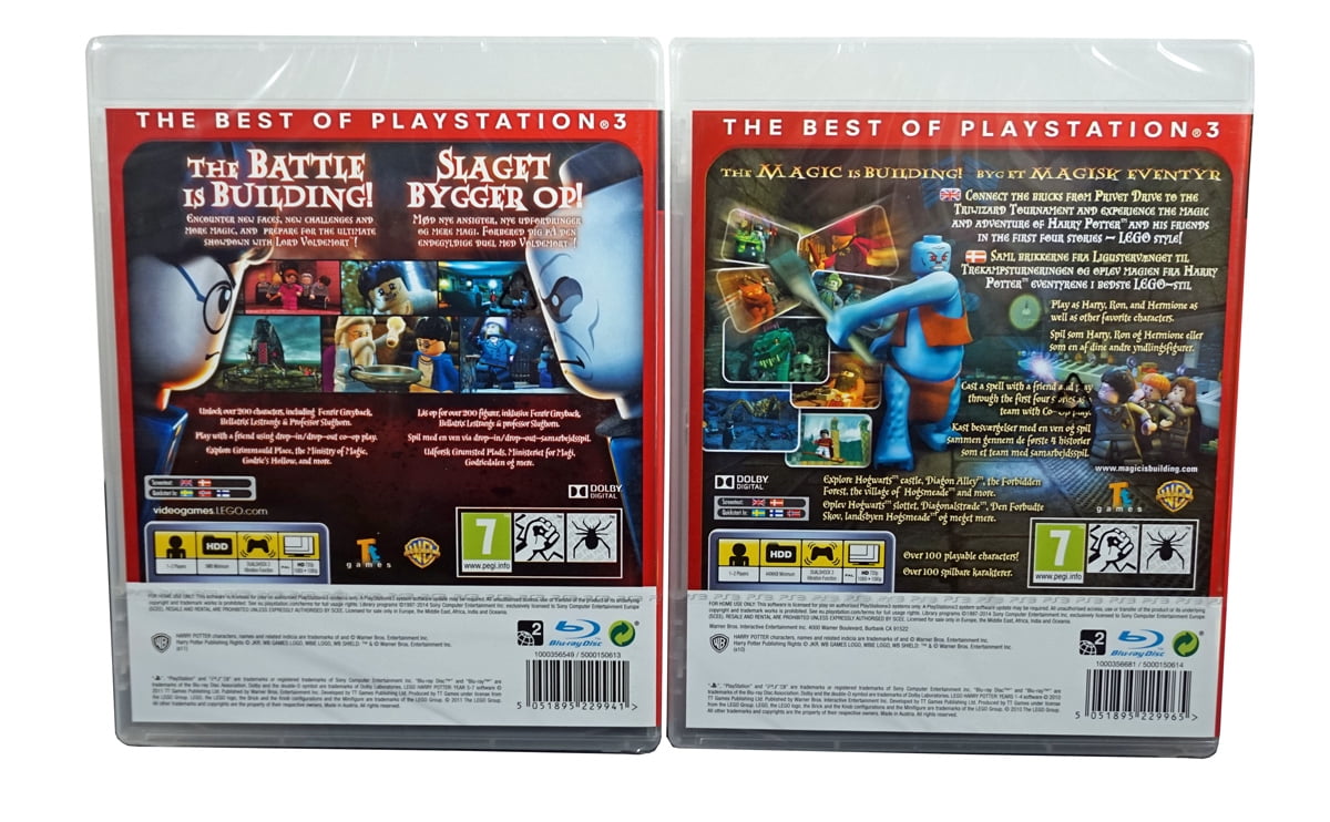 Lego Harry Potter Years 1-4 and 5-7 (PS3 - 2 Game Set) The Magic and Battle are Building!