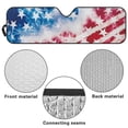 thumbnail image 6 of HUIACONG US Flag Sun Shade Windshield for 2007-2023 Wrangler Rubicon Sahara TJ JK JKU 2 & 4 Door-Blocks UV Rays Sun Visor Protector,Car Sun Shade Keep Your Vehicle Cool,Car Window Shade, 6 of 6