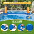 thumbnail image 5 of 118" Pool Volleyball Set – Inflatable Volleyball Court with 2 Weight Bags, Upgraded PVC Ball & Pump – Fun Pool Games for Adults & Family | Summer Party Gift for All Ages, 5 of 8