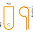 thumbnail image 2 of shiyou-100 Pack R-Type Cable Fastener Wire Clamp, 3/16 Inch Black Nylon Screw Mounting Cord Fastener Clips for Cable Management,Cord Organizer and Cord Holder, 2 of 4