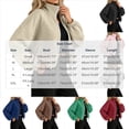 thumbnail image 3 of CHGBMOK Women's Textured Cropped Jacket Zip Up Stand Collar Long Sleeve Outwear Elastic Cuff Drawstring Hem Loose Drop Shoulder Casual Bomber Coat with Side Pockets, 3 of 9