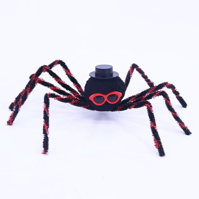 Spider Halloween Decoration for Party Venue Layout – Lightweight Plastic Prop with Realistic Design, 1 Piece