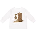 thumbnail image 3 of Inktastic Texas Cowboy Boot Boys or Girls Long Sleeve Toddler T-Shirt, 3 of 5