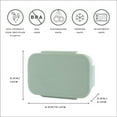 thumbnail image 2 of 3 Sprouts Recycled Plastic Bento Box for Kids - Green, 2 of 9