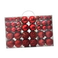thumbnail image 2 of Juego de adornos de bolas navideñas, suministros para fiestas, manualidades, colgantes reutilizables para interiores Rojo, 2 of 9