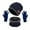 Navy, variant on Miayilima Unisex Warm Knit Hat, Scarf & Glove Set, Grey, 3-Piece